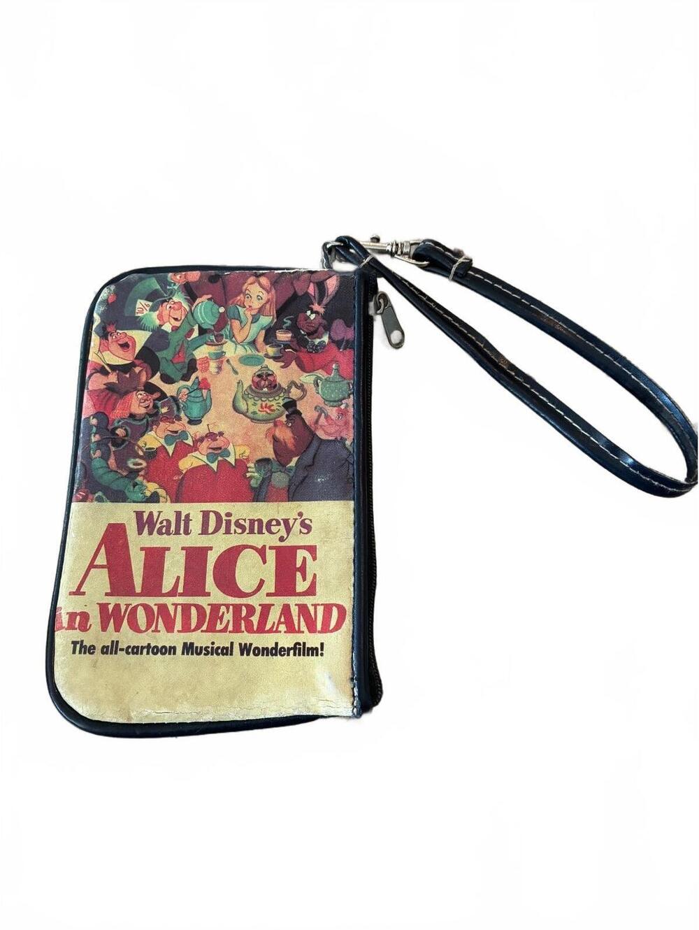Vintage Walt Disney's Alice in Wonderland Wristlet Coin Purse
